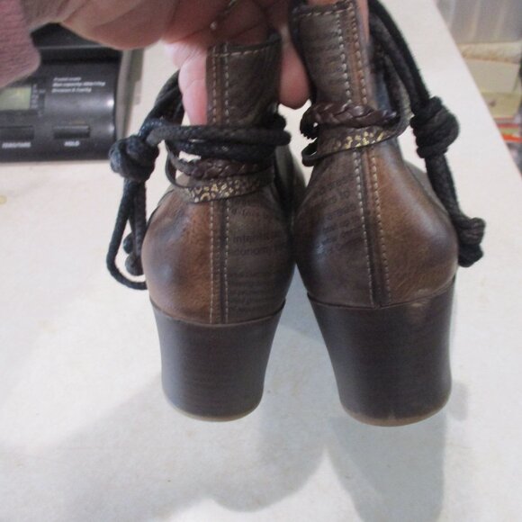 Rieker Lilyish Ankle Booties Womens US 8.5 EUR 39 Brown Vegan Leather - Picture 4 of 7